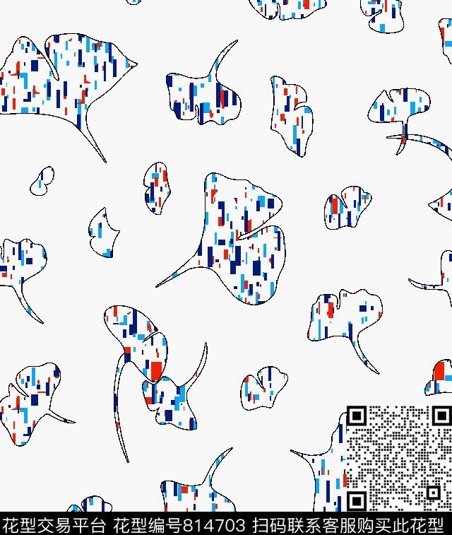 几何竖条抽象传统印花华亿平台下载（图片编号: 814703） - 瓦栏（Walan）