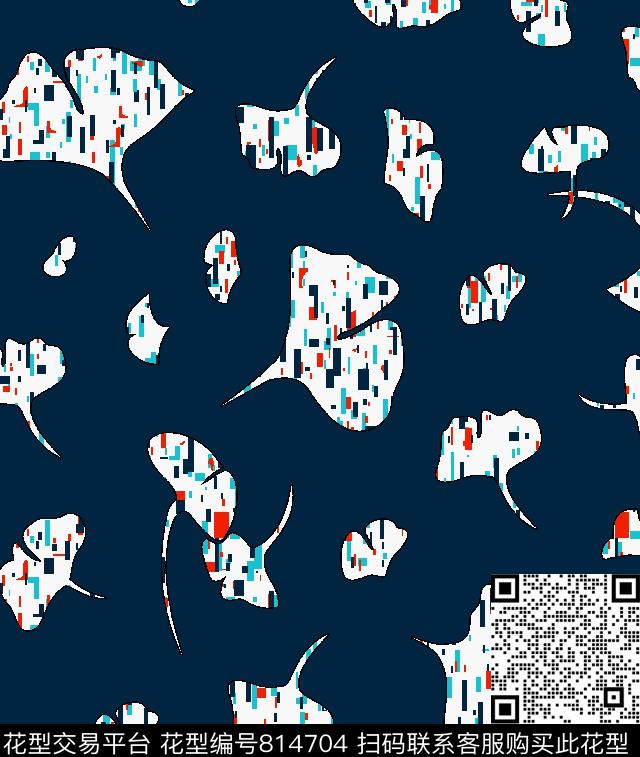 几何竖条抽象传统印花华亿平台下载（图片编号: 814704） - 瓦栏（Walan）