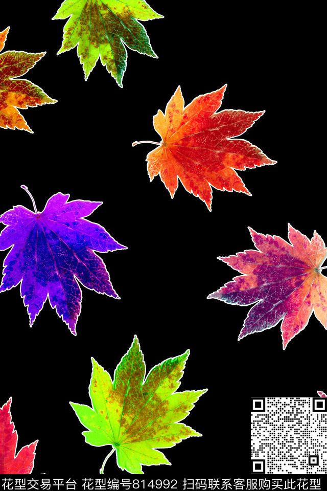 棕榈叶热带树叶数码印花华亿平台下载（图片编号: 814992） - 瓦栏（Walan）