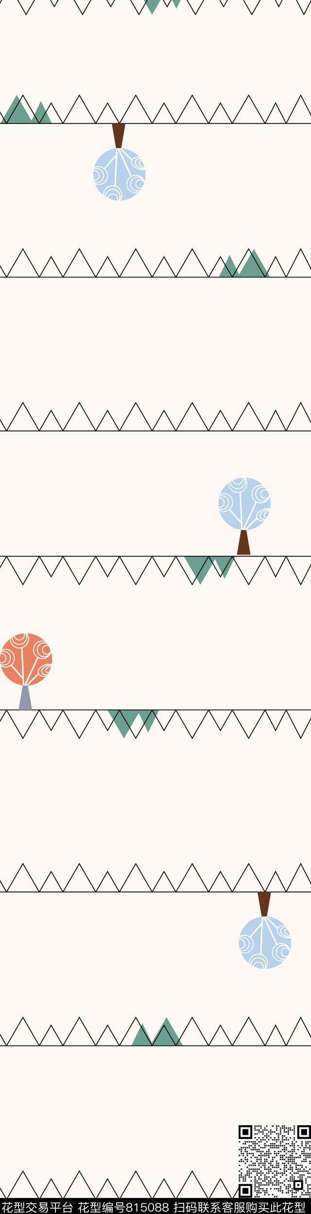 手绘趣味休闲传统印花华亿平台下载（图片编号: 815088） - 瓦栏（Walan）
