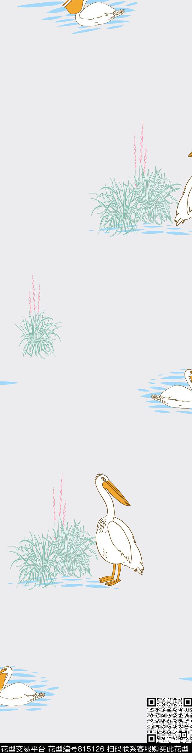 简约动物植物传统印花华亿平台下载（图片编号: 815126） - 瓦栏（Walan）