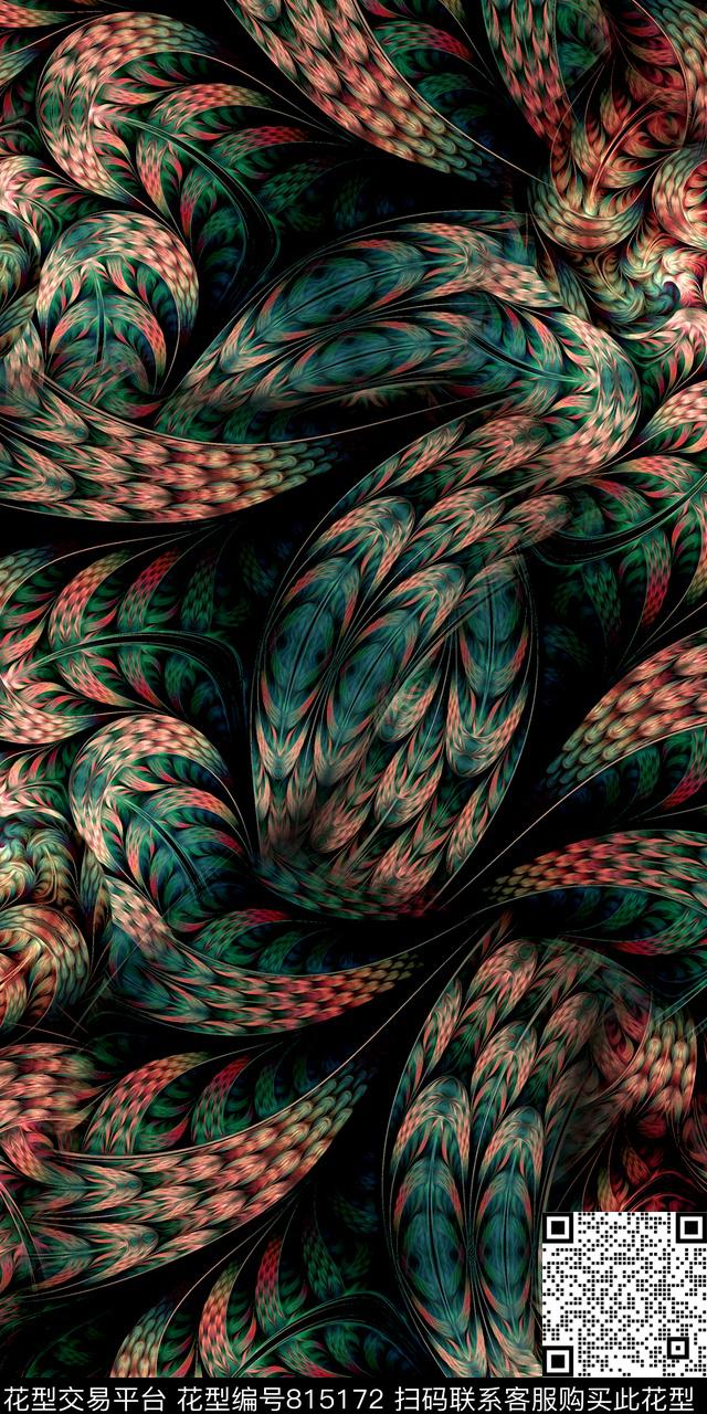 抽象大牌几何数码印花华亿平台下载（图片编号: 815172） - 瓦栏（Walan）