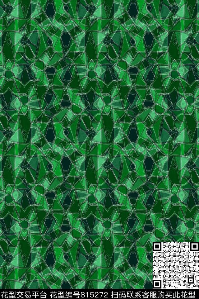 几何十字不规则几何数码印花华亿平台下载（图片编号: 815272） - 瓦栏（Walan）