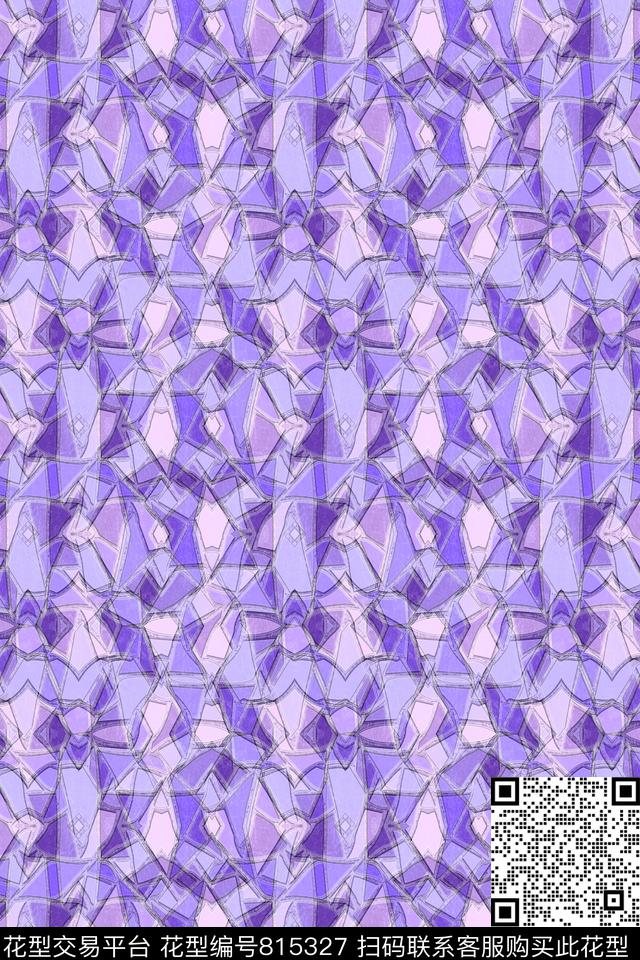 几何十字不规则几何数码印花华亿平台下载（图片编号: 815327） - 瓦栏（Walan）