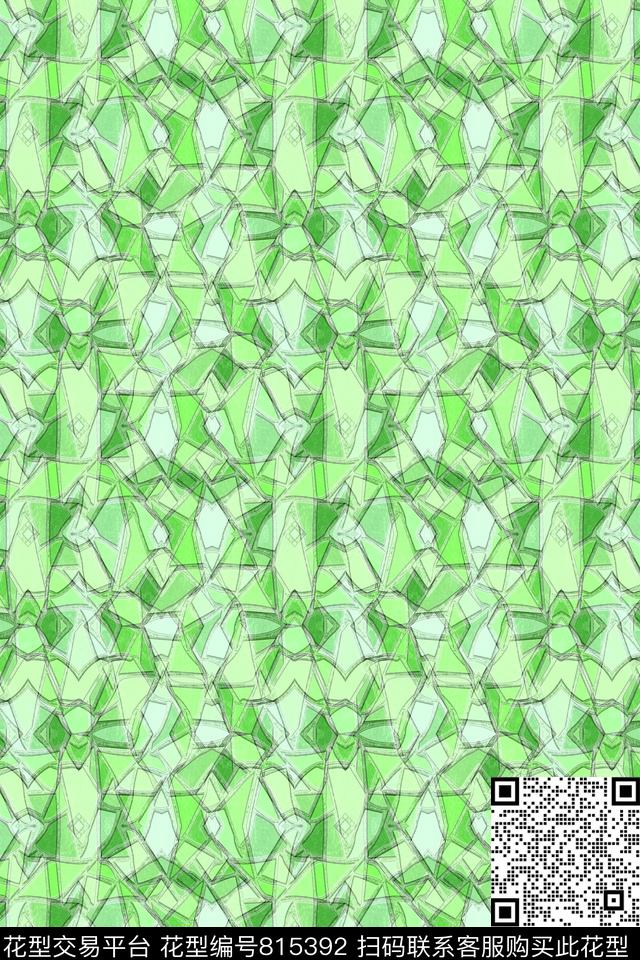 几何十字不规则几何数码印花华亿平台下载（图片编号: 815392） - 瓦栏（Walan）