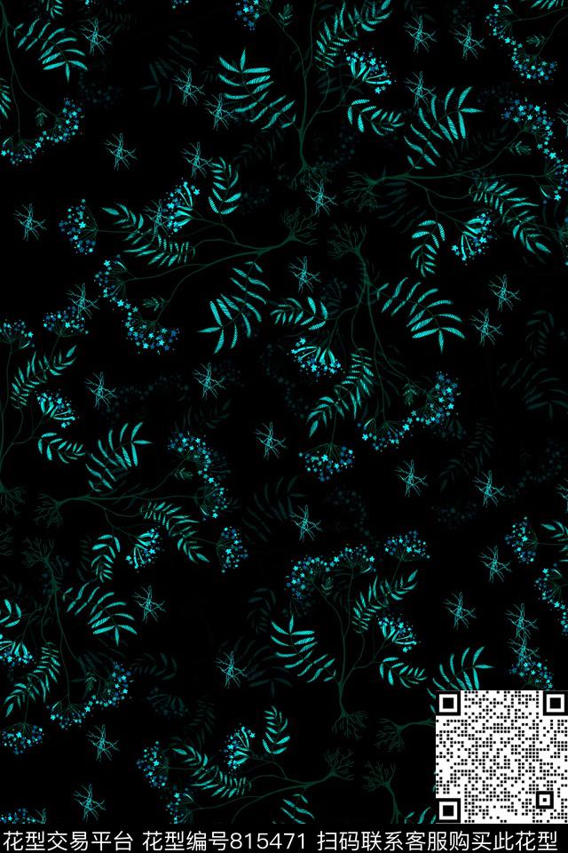 小碎花花卉传统印花华亿平台下载（图片编号: 815471） - 瓦栏（Walan）