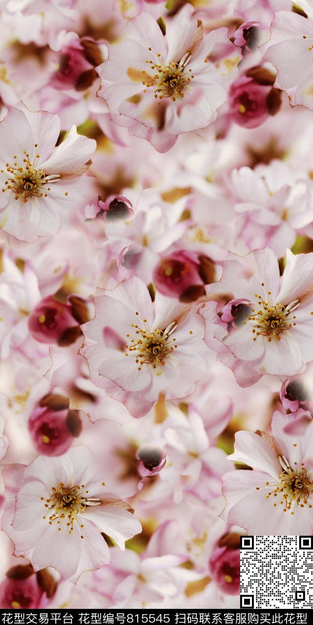 鲜花花卉碎花数码印花华亿平台下载（图片编号: 815545） - 瓦栏（Walan）