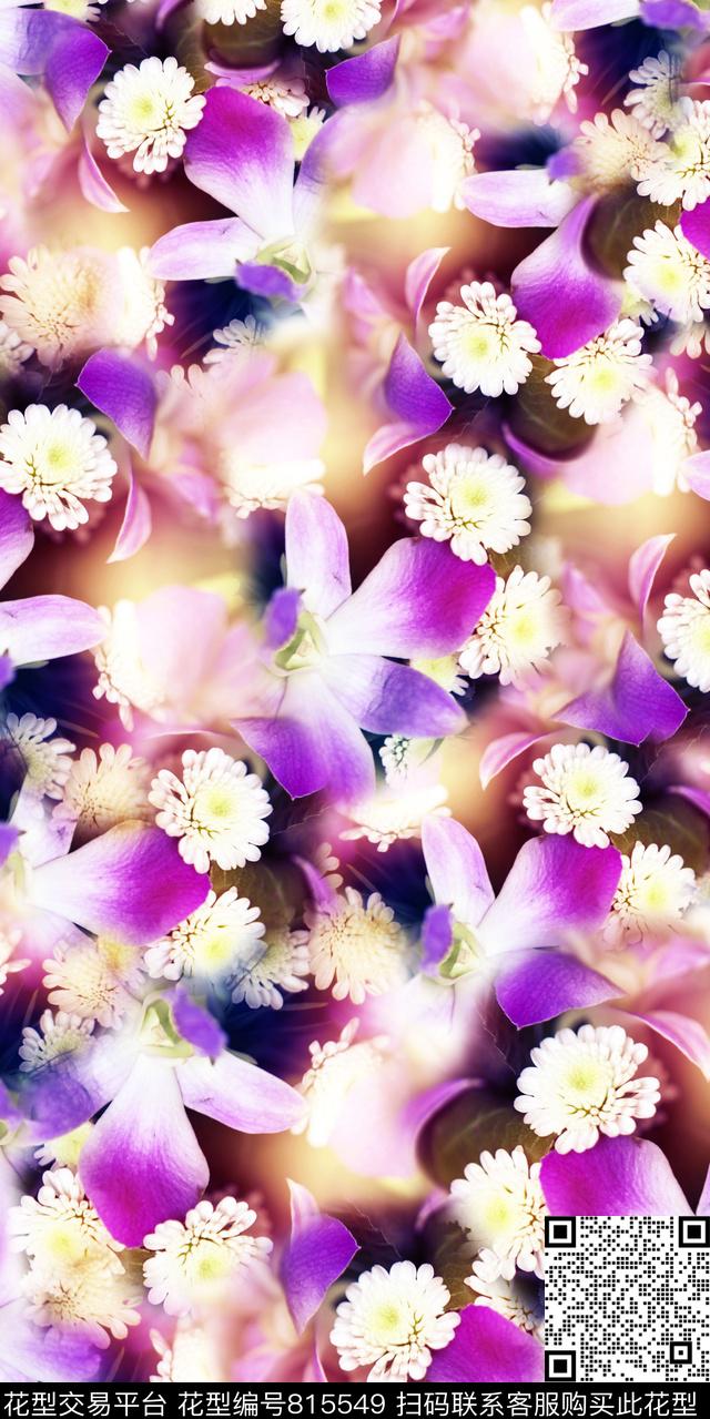 鲜花花卉碎花数码印花华亿平台下载（图片编号: 815549） - 瓦栏（Walan）