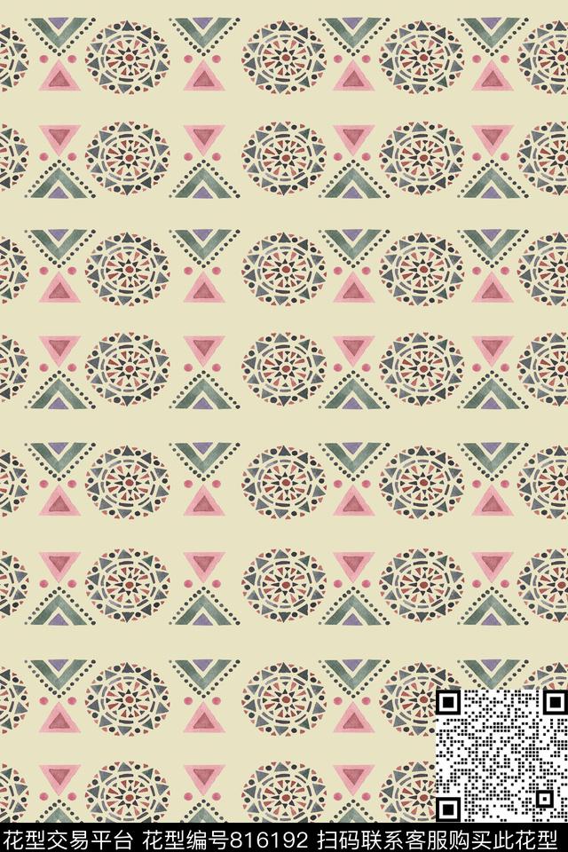 欧式民族风男装数码印花华亿平台下载（图片编号: 816192） - 瓦栏（Walan）