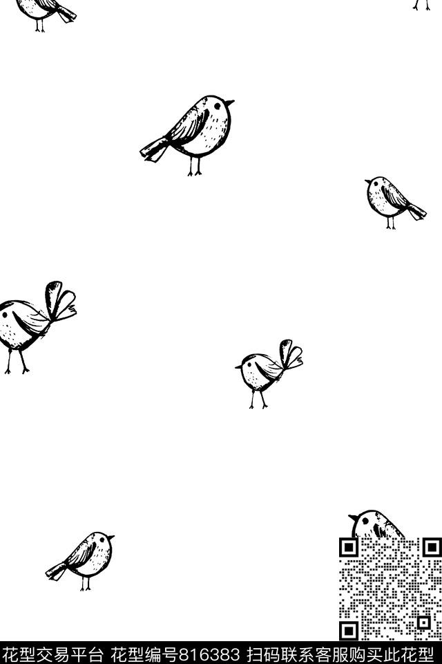 小鸟男装衬衫男装T恤华亿平台传统印花华亿平台下载（图片编号: 816383） - 瓦栏（Walan）