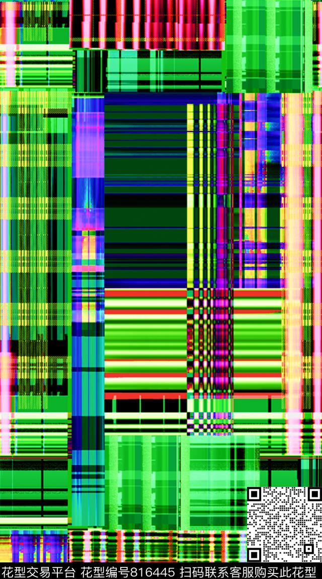 色块小方块方格数码印花华亿平台下载（图片编号: 816445） - 瓦栏（Walan）