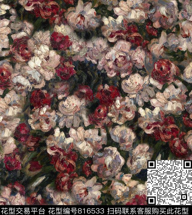 女装中老年华亿平台旗袍花数码印花华亿平台下载（图片编号: 816533） - 瓦栏（Walan）