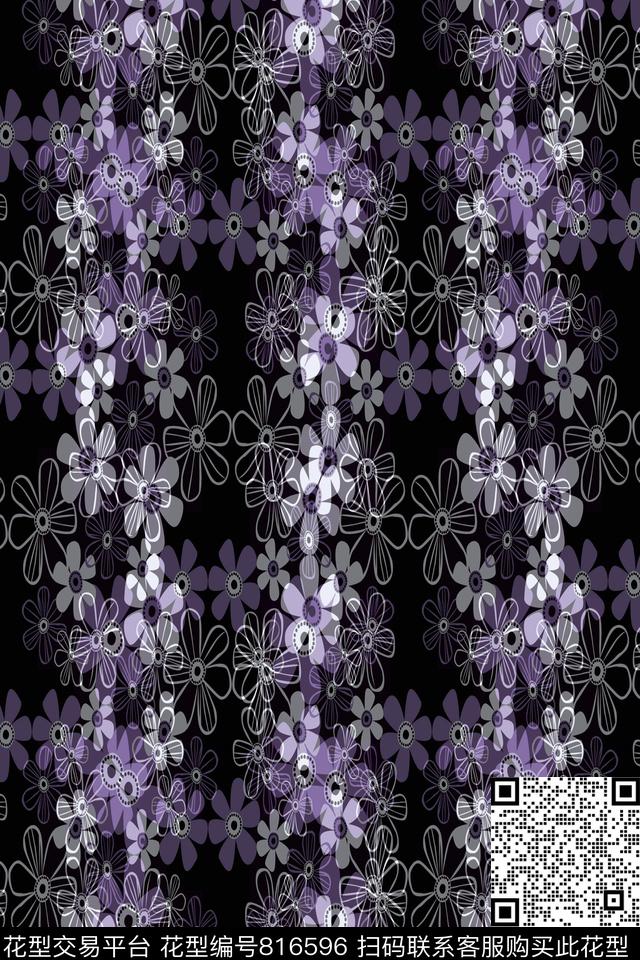 商务男装小碎花条纹花卉传统印花华亿平台下载（图片编号: 816596） - 瓦栏（Walan）