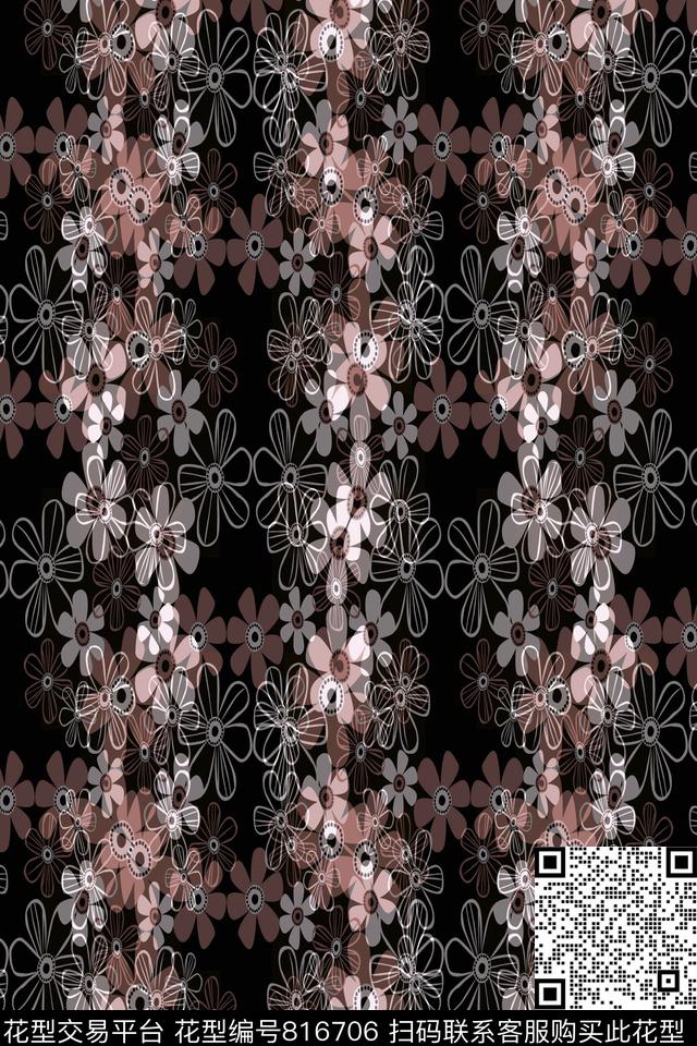 商务男装小碎花条纹花卉传统印花华亿平台下载（图片编号: 816706） - 瓦栏（Walan）