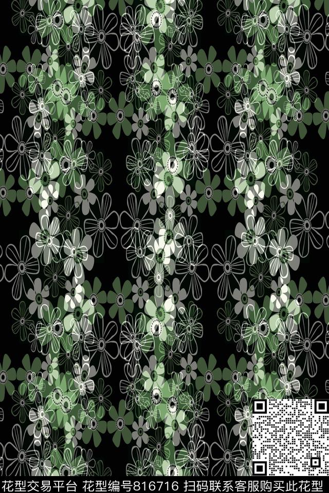 商务男装小碎花条纹花卉传统印花华亿平台下载（图片编号: 816716） - 瓦栏（Walan）