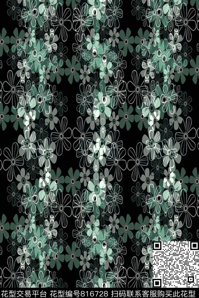 商务男装小碎花条纹花卉传统印花华亿平台下载（图片编号: 816728） - 瓦栏（Walan）