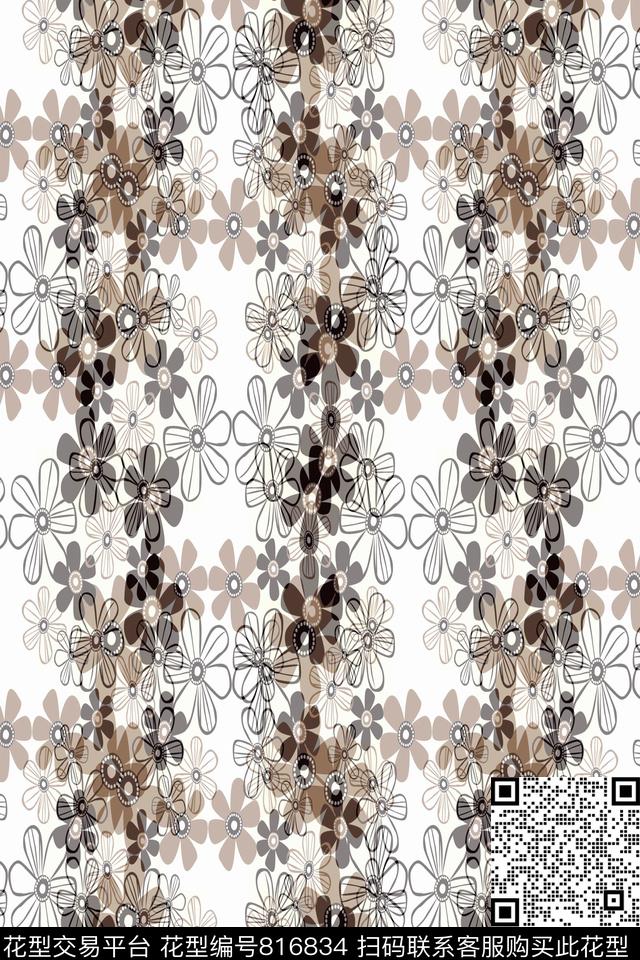 商务男装小碎花条纹花卉传统印花华亿平台下载（图片编号: 816834） - 瓦栏（Walan）