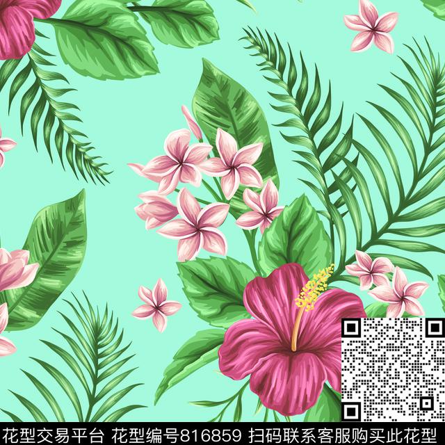 花朵花卉罂粟花传统印花华亿平台下载（图片编号: 816859） - 瓦栏（Walan）