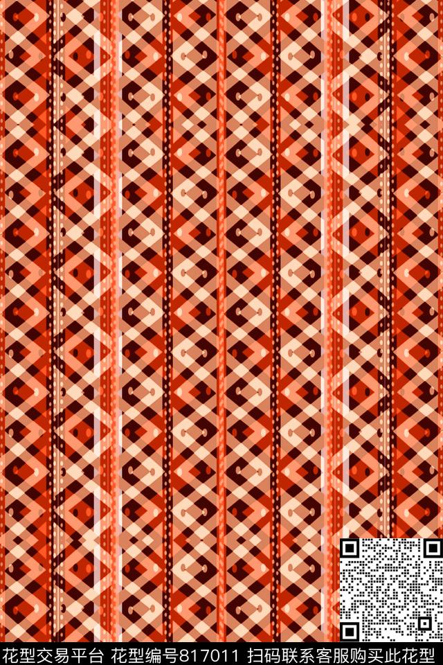 横条竖条细条纹传统印花华亿平台下载（图片编号: 817011） - 瓦栏（Walan）