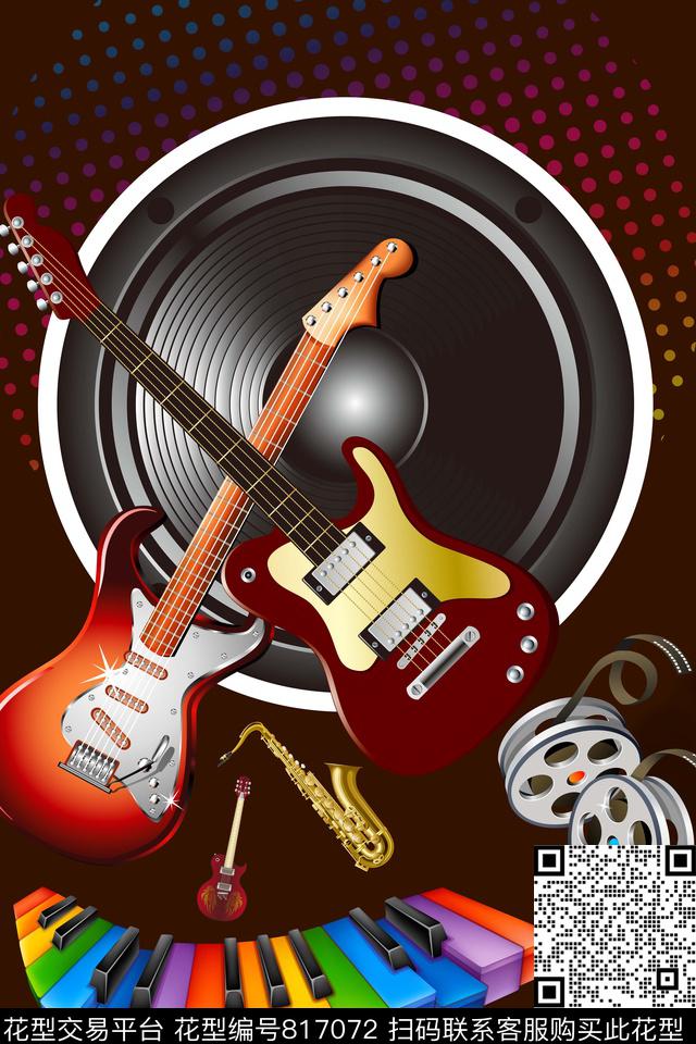 圆形几何数码印花华亿平台下载（图片编号: 817072） - 瓦栏（Walan）