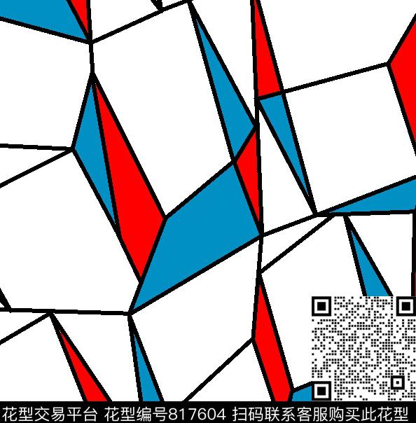 解构三角形几何传统印花华亿平台下载（图片编号: 817604） - 瓦栏（Walan）