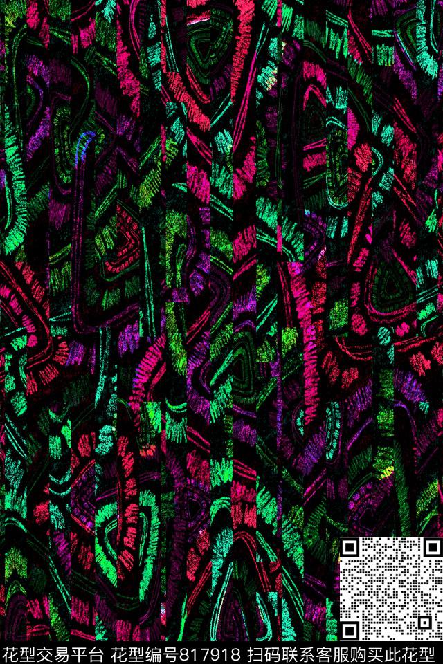 细条纹条子竖条数码印花华亿平台下载（图片编号: 817918） - 瓦栏（Walan）