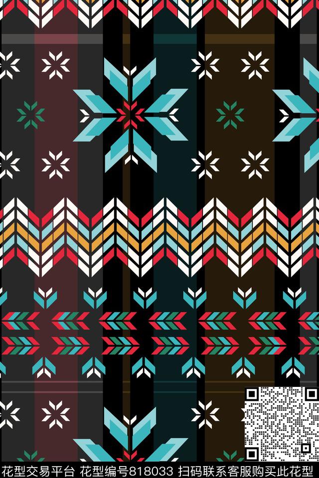 欧式民族风不规则几何传统印花华亿平台下载（图片编号: 818033） - 瓦栏（Walan）