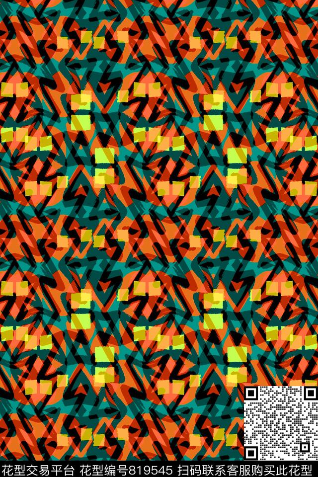 曲线细条纹条纹传统印花华亿平台下载（图片编号: 819545） - 瓦栏（Walan）