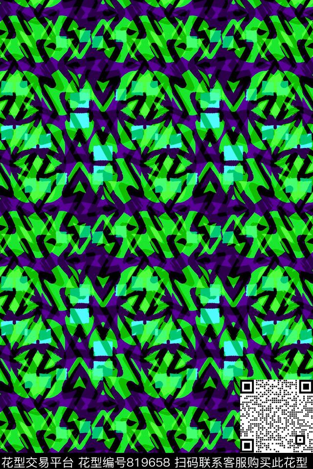 曲线细条纹条纹传统印花华亿平台下载（图片编号: 819658） - 瓦栏（Walan）