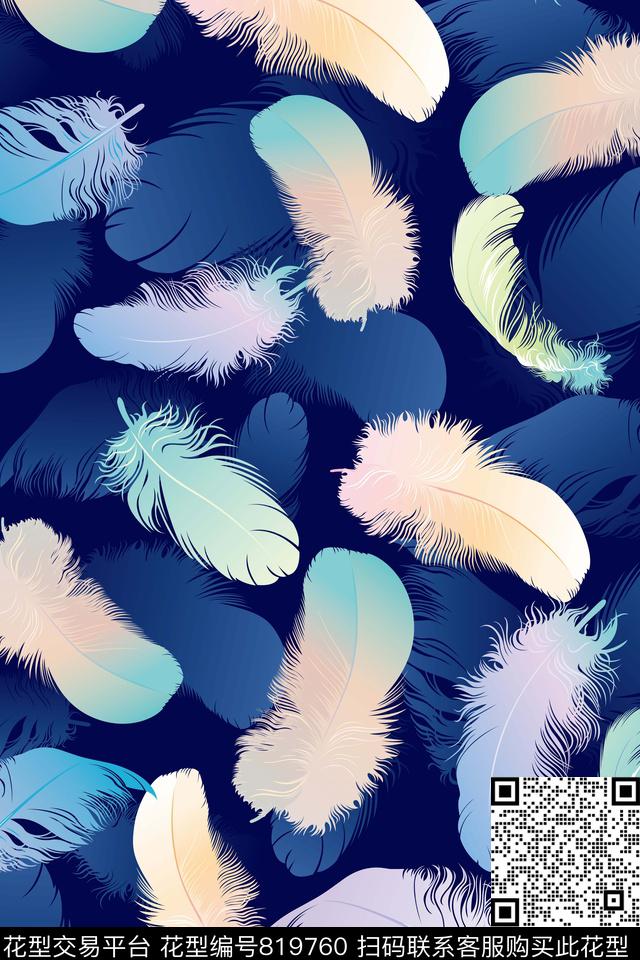 趣味纹理线条数码印花华亿平台下载（图片编号: 819760） - 瓦栏（Walan）