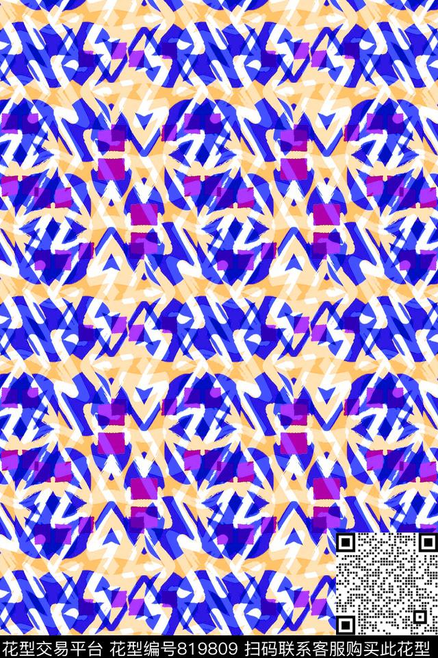 曲线细条纹条纹传统印花华亿平台下载（图片编号: 819809） - 瓦栏（Walan）