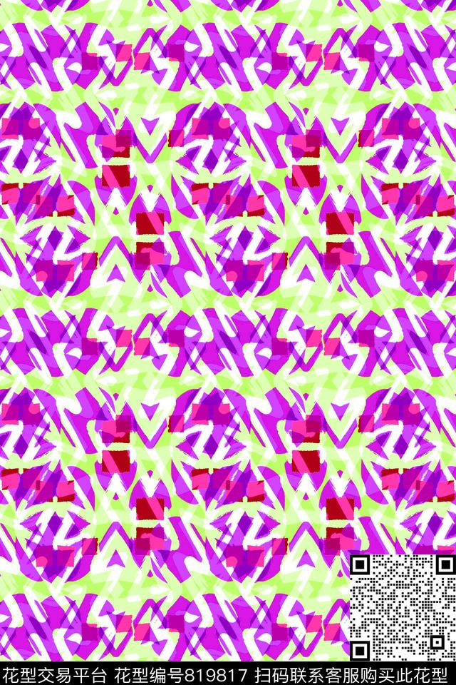 曲线细条纹条纹传统印花华亿平台下载（图片编号: 819817） - 瓦栏（Walan）