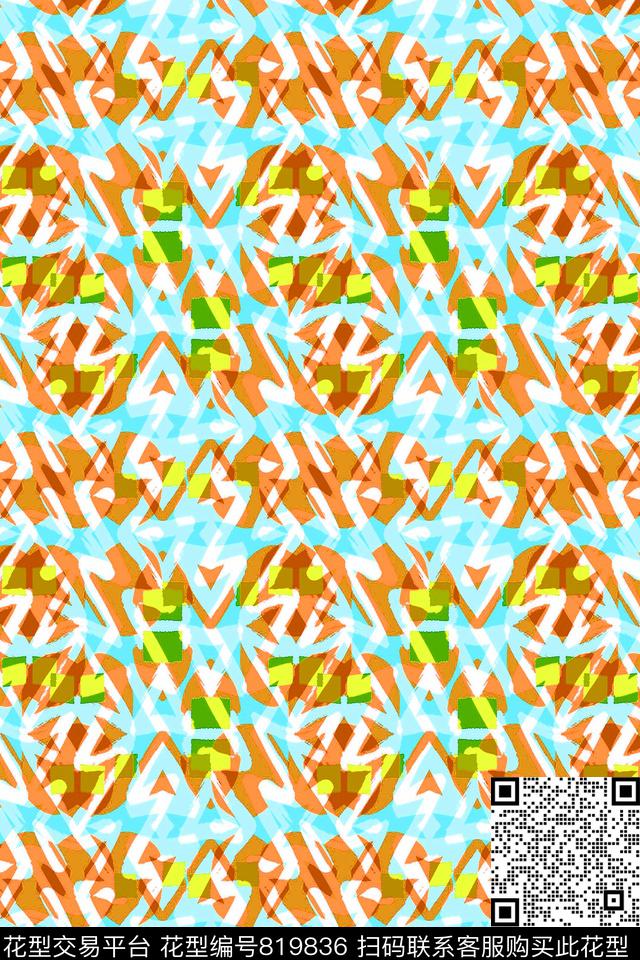 曲线细条纹条纹传统印花华亿平台下载（图片编号: 819836） - 瓦栏（Walan）