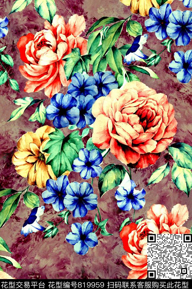 女装满版欧美女装华亿平台时尚妇女装数码印花华亿平台下载（图片编号: 819959） - 瓦栏（Walan）