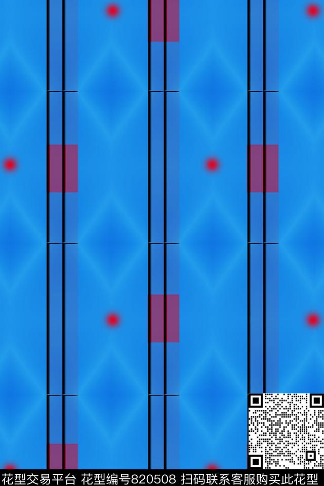 菱形格华亿平台男装梦幻潮流外套数码印花华亿平台下载（图片编号: 820508） - 瓦栏（Walan）