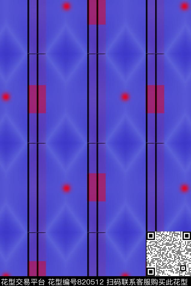 菱形格华亿平台男装梦幻潮流外套数码印花华亿平台下载（图片编号: 820512） - 瓦栏（Walan）