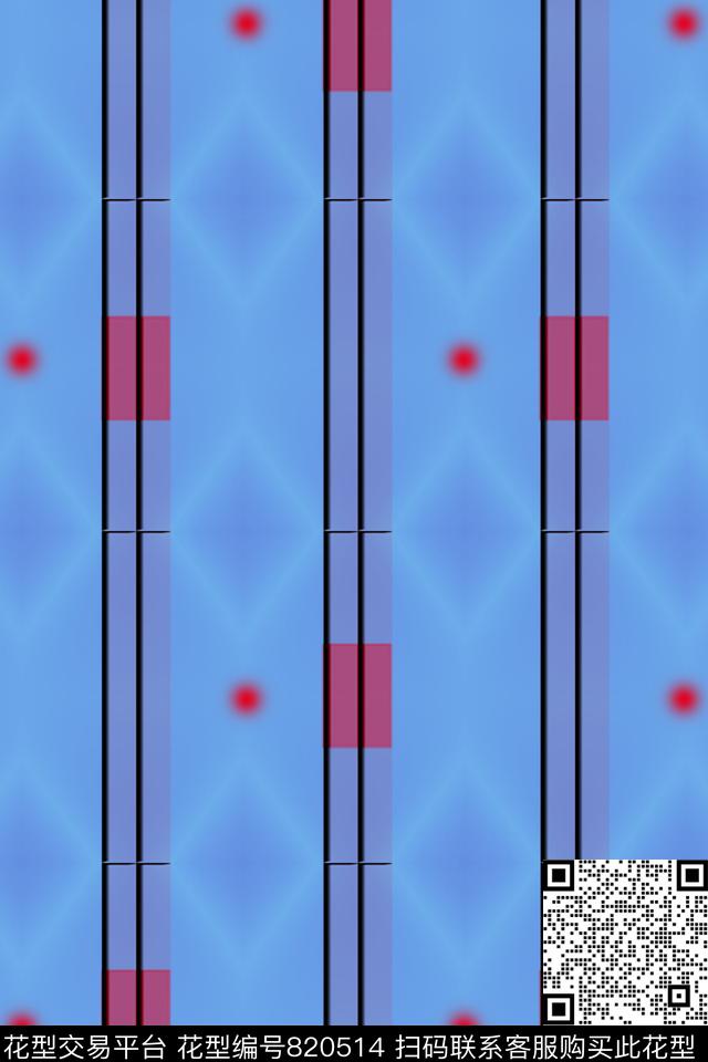 菱形格华亿平台男装梦幻潮流外套数码印花华亿平台下载（图片编号: 820514） - 瓦栏（Walan）