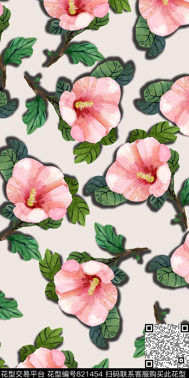 乱花碎花花卉数码印花华亿平台下载（图片编号: 821454） - 瓦栏（Walan）