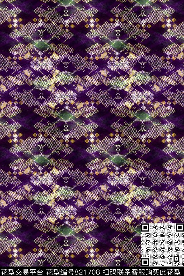 圆圈圆形曲线数码印花华亿平台下载（图片编号: 821708） - 瓦栏（Walan）