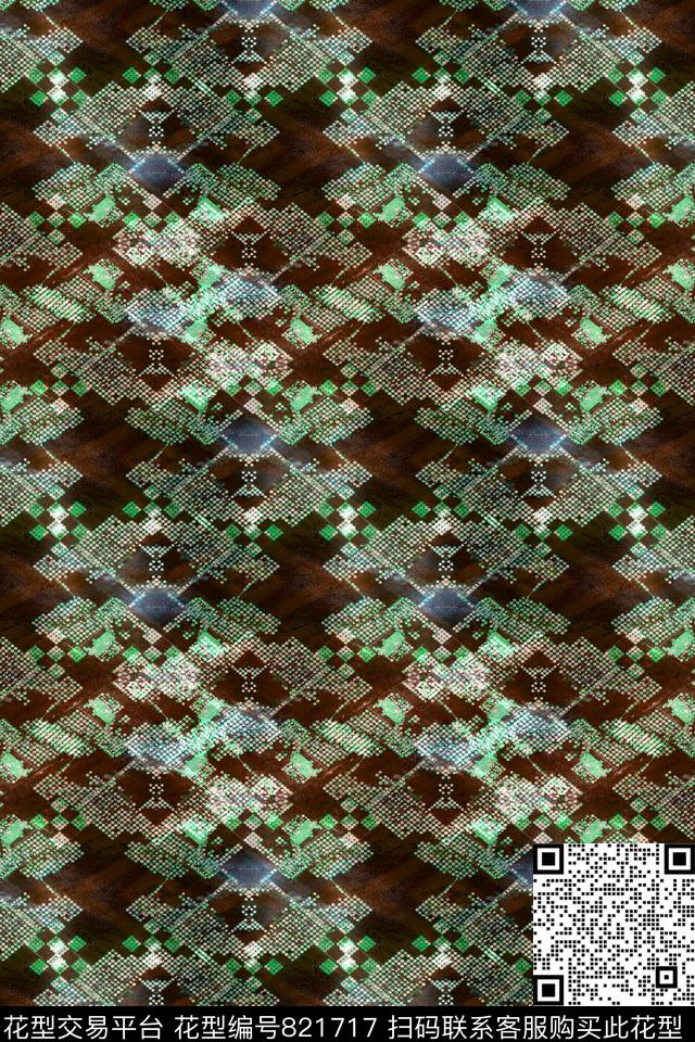 圆圈圆形曲线数码印花华亿平台下载（图片编号: 821717） - 瓦栏（Walan）