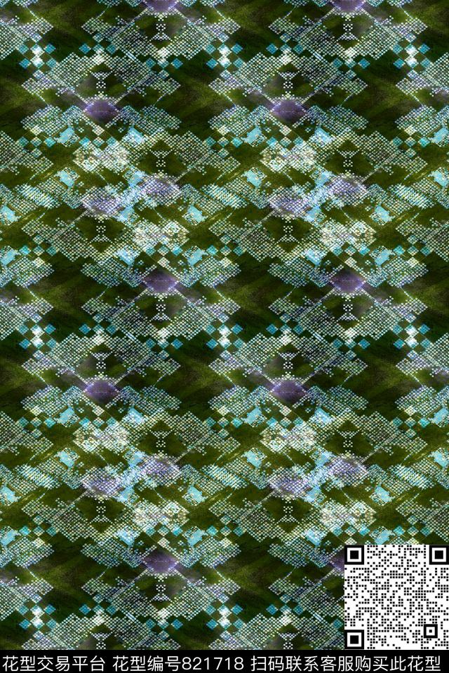 圆圈圆形曲线数码印花华亿平台下载（图片编号: 821718） - 瓦栏（Walan）