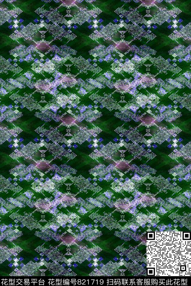 圆圈圆形曲线数码印花华亿平台下载（图片编号: 821719） - 瓦栏（Walan）