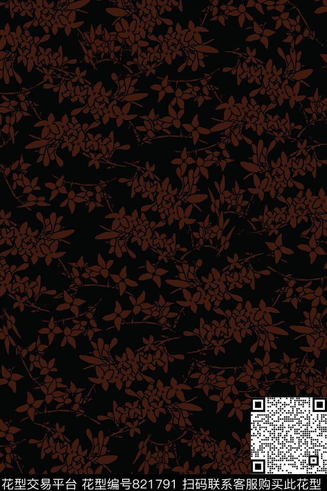 花朵花卉小碎花传统印花华亿平台下载（图片编号: 821791） - 瓦栏（Walan）