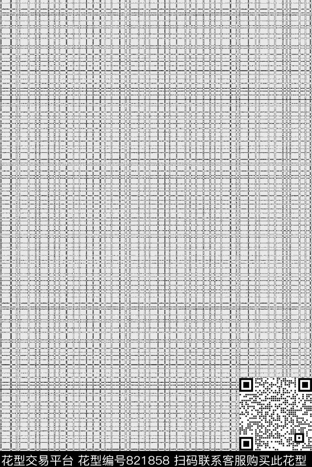 家纺类沙发布格子传统印花华亿平台下载（图片编号: 821858） - 瓦栏（Walan）