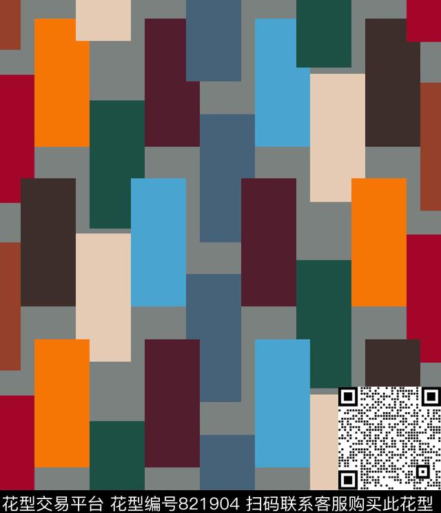 色彩色标几何传统印花华亿平台下载（图片编号: 821904） - 瓦栏（Walan）