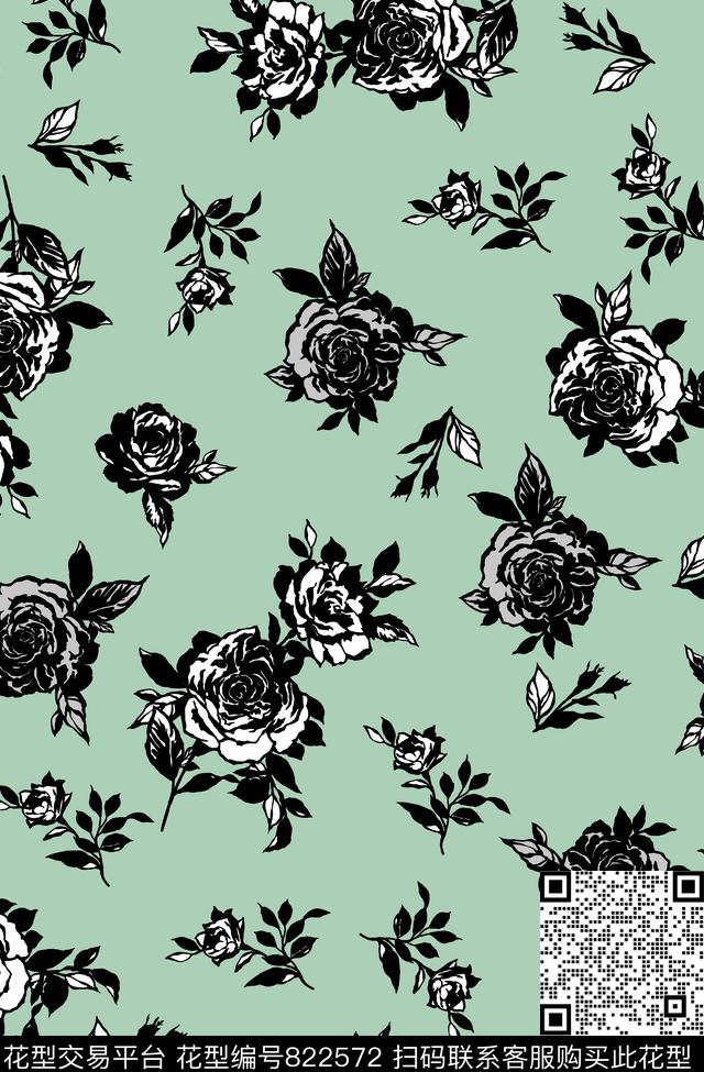 手绘抽象实色传统传统印花华亿平台下载（图片编号: 822572） - 瓦栏（Walan）