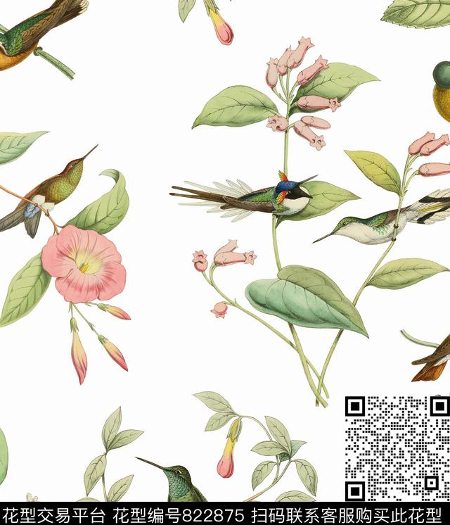 花卉欧式欧美数码印花华亿平台下载（图片编号: 822875） - 瓦栏（Walan）