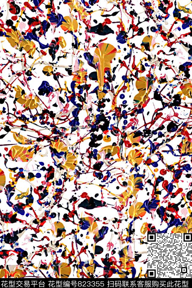 抽象纹理肌理纹理几何数码印花华亿平台下载（图片编号: 823355） - 瓦栏（Walan）