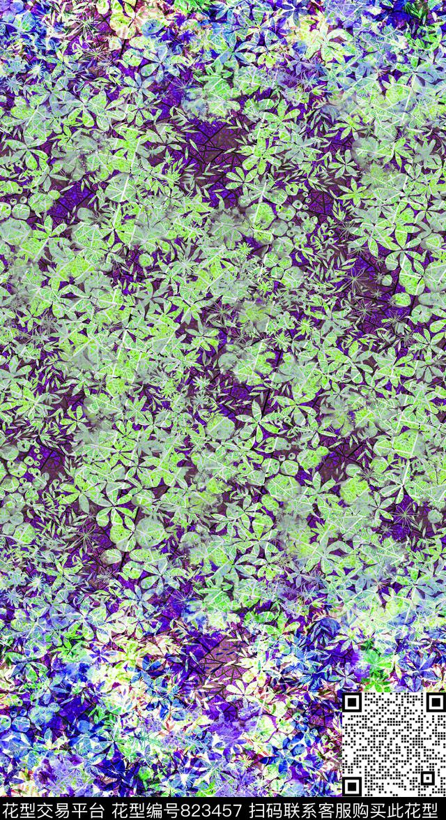 小碎花花卉小花数码印花华亿平台下载（图片编号: 823457） - 瓦栏（Walan）