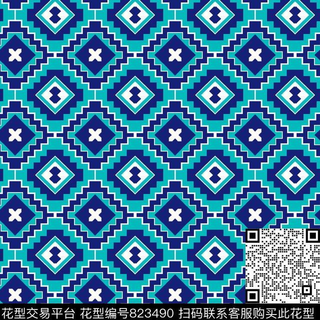 印度东南亚波西米亚传统印花华亿平台下载（图片编号: 823490） - 瓦栏（Walan）